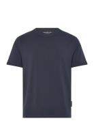 Jcomineral Tonal Binded Tee Ss Crew Neck Navy Jack & J S