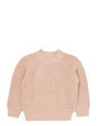 Knitted Classic Rib Blouse Pink Copenhagen Colors