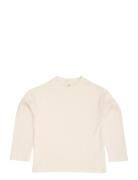 Modal Rib Ls Blouse W. Drop Shoulder Cream Copenhagen Colors