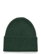 Fold Rib Cap Green Davida Cashmere