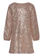 Tnrupa L_S Sequin Dress Gold The New