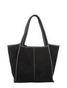 Suede Laurel Bag Black Becksöndergaard