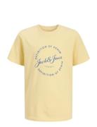 Jjgrayson Tee Ss Crew Neck Jnr Yellow Jack & J S