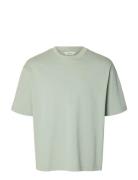 Slhrelaxaspen 2-Ply Ss O-Neck Noos Green Selected