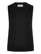 Soft Knit Sweater Vest Black Organic Basics