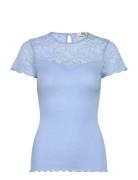 Rmwbea Ss O-Neck T-Shirt Blue RM By Rosemunde