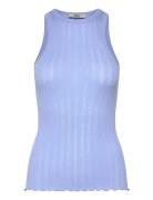Rmwbardot Sl Tank Top Blue RM By Rosemunde