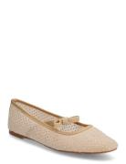 Fall Rhinest Bow Ballerina #M Beige Bianco