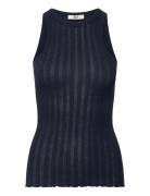 Rmwbardot Sl Tank Top Navy RM By Rosemunde