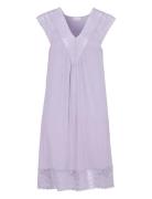Nightdress No Sleeve Purple Damella Of Sweden