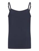 Rkbillie Sl Short Strap Top Navy Rosemunde Kids