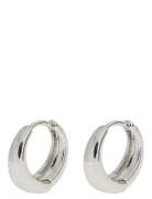 Faye - Classic Wide Hoop Earrings Silver Timi Of Sweden