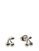 Amour - Cherry Stud Earrings Stainless Steel Silver Timi Of Sweden