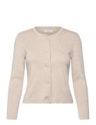 Felicity Rib Cardigan Beige Newhouse