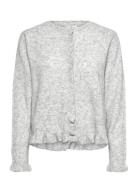 Kbnoabelle Frill Cardigan Grey Karen By Simonsen