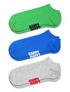 3-Pack Solid Low Socks Grey Happy Socks