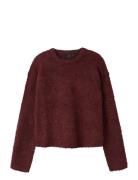 Nlfroucle Ls Short Knit Burgundy LMTD