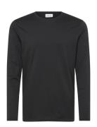 Basic O-Neck Tee L/S Black Enkel Studio
