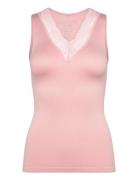 Cucamilla Rib Top Pink Culture