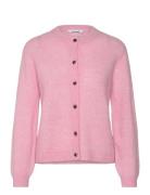 Srallison O-Neck Cardigan Knit Pink Soft Rebels