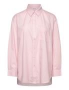 Srveronica Striped Shirt Pink Soft Rebels