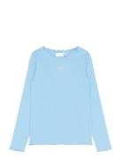 Tnrya L_S Rib Tee Blue The New
