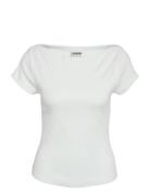 Nmmaya S/S Boatneck Top Noos White NOISY MAY