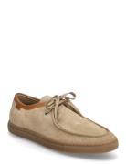 Biayork Lace Up Suede Beige Bianco
