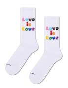 Love Is Love Sneaker Sock White Happy Socks