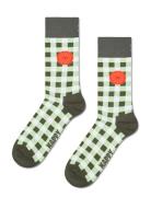 Gingham Orange Sock Green Happy Socks
