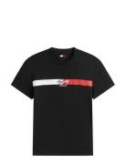Tjm Reg Signature Stripe T Ext Black Tommy Jeans