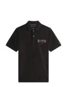 Left Chest Graphic Reg Polo Black Tommy Hilfiger