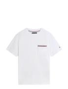 Global Stripe Pique Pocket Tee White Tommy Hilfiger