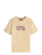 Brand Love Big Text Tee Beige Tommy Hilfiger