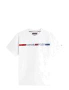 Brand Love Stripe Tee White Tommy Hilfiger