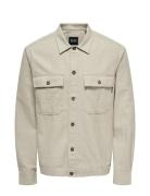 Onskennet Ls Overshirt Noos Beige ONLY & SONS
