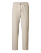 Slh196-Straight Robert String Pant Noos Beige Selected