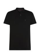 Liquid Cotton Essential Reg Polo Black Tommy Hilfiger