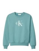 Ls Monologo French Terry Rlxd Cr Blue Calvin Klein Jeans