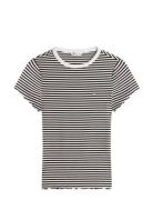 Tjw Slim Lettuce Edge Rib Ss Black Tommy Jeans