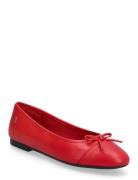 Hilfiger Smooth Lthr Ballet Red Tommy Hilfiger