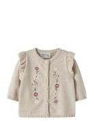 Nbfflowers Ls Knit Card Beige Name It