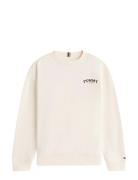 Monotype Graphic Sweatshirt Cream Tommy Hilfiger