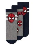Nmmfranky Spider 3P Sock Mar Navy Name It