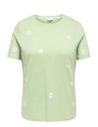 Carmalle S/S O-Neck Reg Tee Jrs Green ONLY Carmakoma