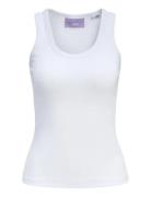 Jxfrida Sl U-Neck Top Jrs Noos White JJXX