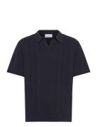 Knitted S/S Polo Navy Lindbergh