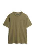 Utility Sport Graphic T Shirt Khaki Superdry