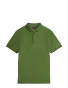 Hidden Placket Detail Reg Polo Green Tommy Hilfiger