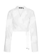 Wrap Cotton Shirt White ROTATE